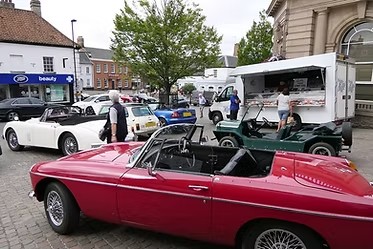 Saturday, 23rd July 2022 - Display in the Marketplace with Town Mayor